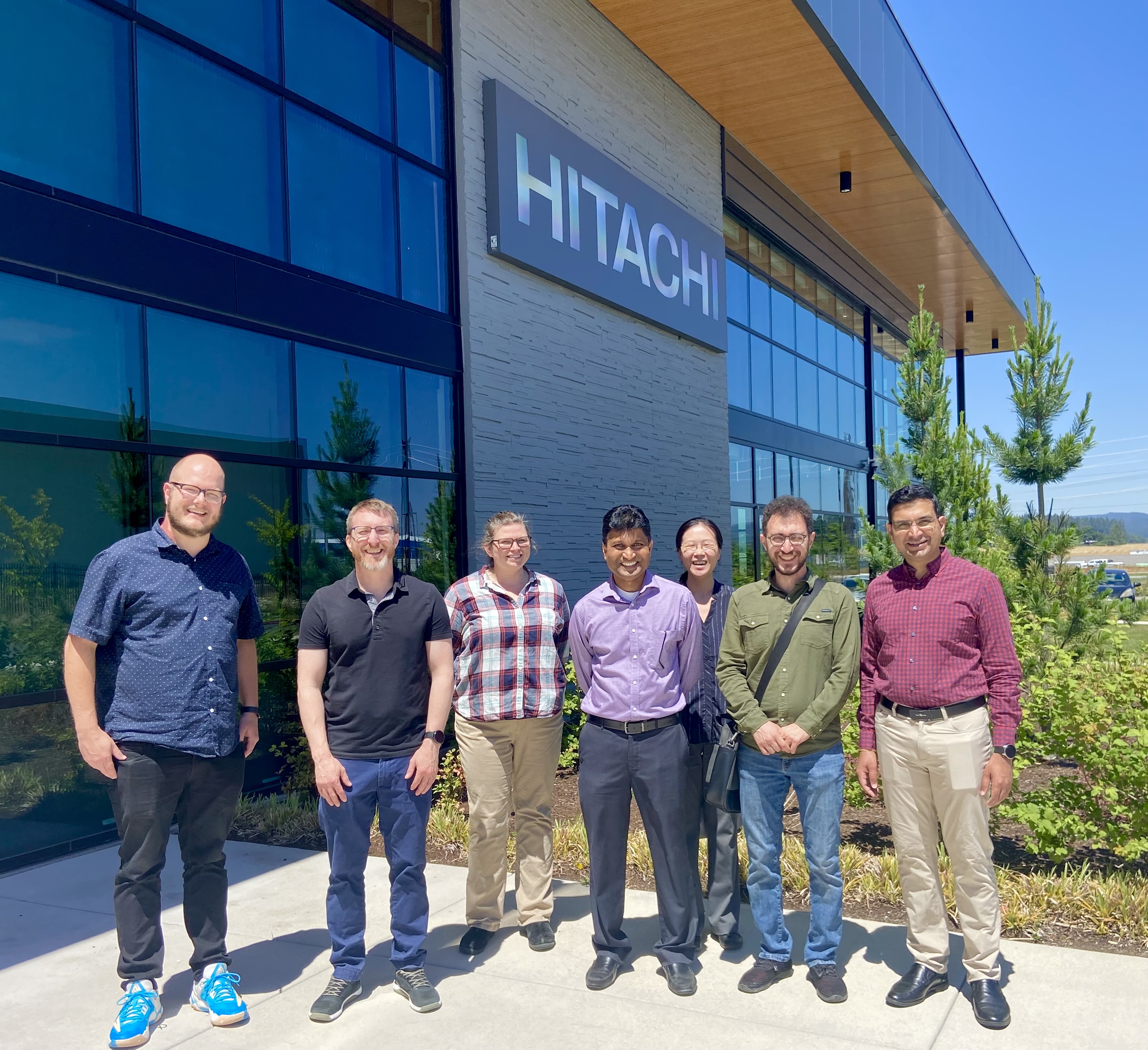 At Hitachi HQ